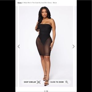 Meet me in the club ruched dress